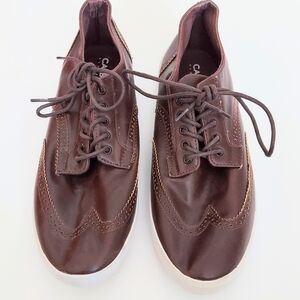 Carbon Elements Mens Size 10 Casual Dress Shoes Laced Up Oxfords Sneakers Brown